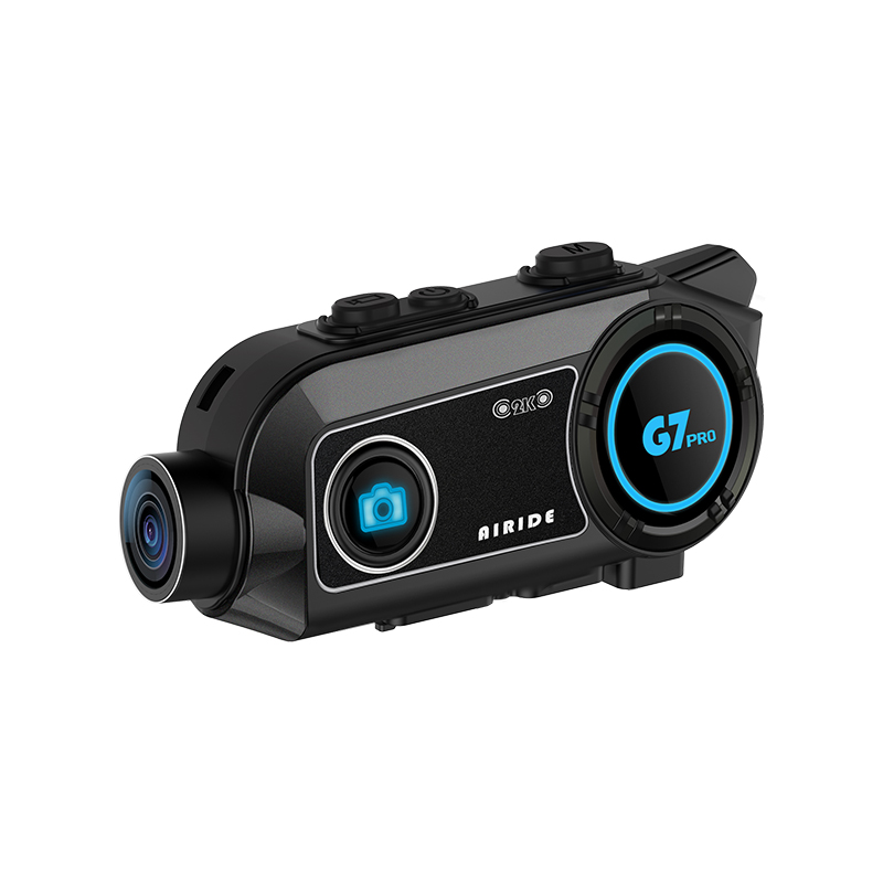 RUNSHO G7 Pro Motorcycle Bluetooth Intercom Helmet Headset with Dual HD Cameras and DVR, All-in-One System