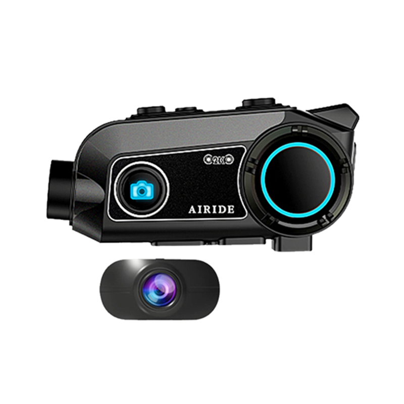 RUNSHO G7 Pro Motorcycle Bluetooth Intercom Helmet Headset with Dual HD Cameras and DVR, All-in-One System